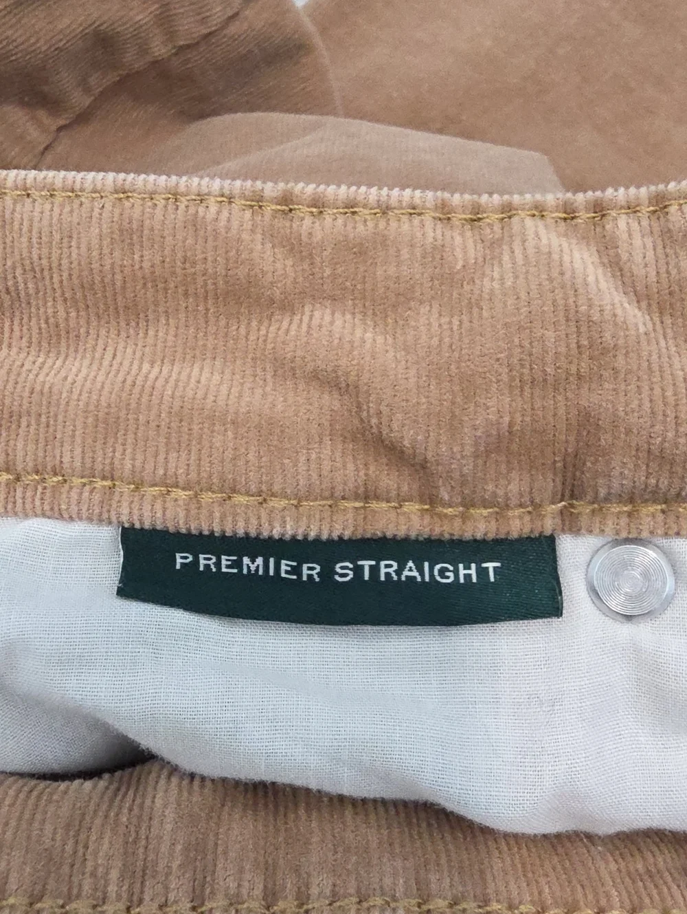 Lauren Ralph Lauren Women's Size 8 Tan Corduroy Straight Leg Pants Equestrian